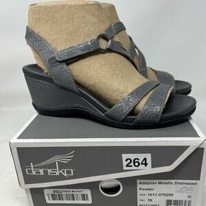 Dansko Women's Strappy Comfortable Wedge Sandals Size 8.5-9